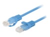 Lanberg CAT 6 Ikke afskærmet parsnoet (UTP) 50cm Patchkabel Blå RAL 5012