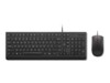 Lenovo Essential Wired Combo Sæt med mus og tastatur Kablet Estisk