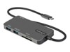 StarTech.com USB C Multiport Adapter, USB-C to 4K 30Hz HDMI, 100W Power Delivery Pass-through, SD/MicroSD Slot, 3-Port USB 3.0 Hub, USB Type-C Mini Dock, 12' (30cm) Long Attached Cable - Thunderbolt 3 Compatible (DKT30CHSDPD) USB-C / Thunderbolt 3 Docking