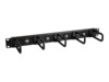 StarTech.com 1U 19' Cable Management Organizer - D Ring Hook Network/Server Rack Cord Manager - Data Center Horizontal Wire Panel (CABLMANAGERH) Kabeladministrationspakke for rack Sort