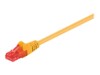 goobay CAT 6 Ikke afskærmet parsnoet (UTP) 25cm Patchkabel Yellow