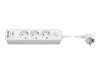 goobay Stikdåse 3-stik 16A Hvid 1.5m