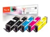Peach Multi Pack Sort Gul Cyan Magenta Foto-sort Blæk PI100-336