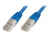 DIGITUS Ecoline CAT 5e Ikke afskærmet parsnoet (UTP) 1m Patchkabel Blå