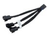 EkWaterBlocks 4 pin PWM (male) - 3-pins PWM (female) 10cm Splitter til blæser