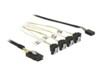 DeLOCK Seriel ATA/SAS-kabel Sort 50cm