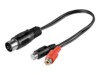 goobay Lyd adapter 20cm Sort
