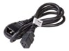 Akyga Strøm IEC 60320 C20 Strøm IEC 60320 C19 Sort 1.8m Strømkabel