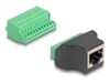 DeLOCK Afskærmet parsnoet (STP) Netværksadapter Sort/grøn