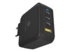 ICY BOX Adapter 100Watt 1xUSB-A 2.0 3xUSB-C
