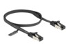 DeLOCK CAT 8.1 U/FTP 50cm Patchkabel Sort
