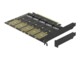 DeLOCK PCI Express x16 Card to 5 x internal M.2 Key B / SATA Lagringskontrol