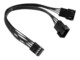 Inter-Tech Splitter til blæser 15cm Sort
