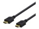 DELTACO HDMI-1020D HDMI-kabel med Ethernet 2m Sort