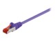 goobay CAT 6 SFTP, PiMF 25cm Patchkabel Lilla