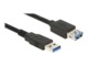 Delock Extension cable USB 3.0 USB forlængerkabel 5m Sort