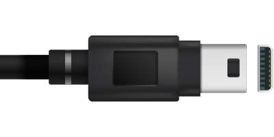 Kabel ende: 8-Pin Mini USB Male