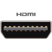 Mikro HDMI Male forbindes til denne port/kabelende