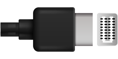 Kabel ende: Mini DVI Male