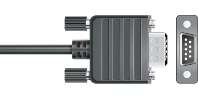 Kabel ende: RS-232