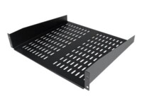 StarTech.com 2U Server Rack Shelf - Universal Vented Cantilever Tray for 19' Network Equipment Rack & Cabinet - Heavy Duty Steel - 50lb - 16' Deep (CABSHELFV) Rackhylde Sort