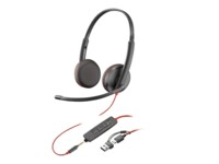 HP Poly Blackwire 3225 Kablet Høretelefoner Sort