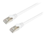 Prokord CAT 6 Foldet uskærmet snoet par (F/UTP) 50cm Netværkskabel Hvid