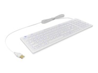 KeySonic KSK-6031INEL-Wh Tastatur Blå Kabling Tysk