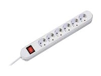 Bachmann SMART Stikdåse 6-stik 16A Brun 1.5m