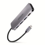 Axagon HMC-HCR3A 3x USB-A+ HDMI+ SD/microSD USB-C 3.2 Gen 1 hub 20cm USB-C Dock Dockingstation