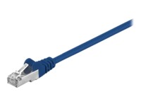 goobay CAT 5e Foldet uskærmet snoet par (F/UTP) 25cm Patchkabel Blå