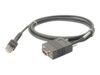 Zebra Serielt kabel 2.13m Sort