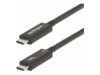 StarTech.com 6ft (2m) Active Thunderbolt 4 Cable, 40Gbps, 100W PD, 4K/8K, Intel Certified, Compatible w/Thunderbolt 3/USB 3.2/DisplayPort (A40G2MB-TB4-CABLE) USB Type-C kabel 2m Sort