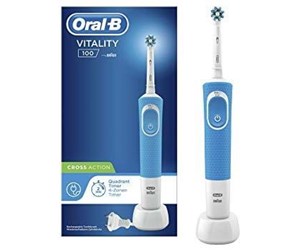 Oral-B Vitality 100 CrossAction Tandbørste Blå Hvid