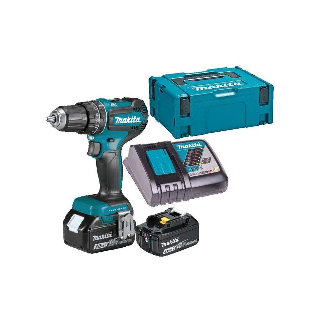 Makita DHP485RFJ drill Keyless 1900 RPM Black Blue
