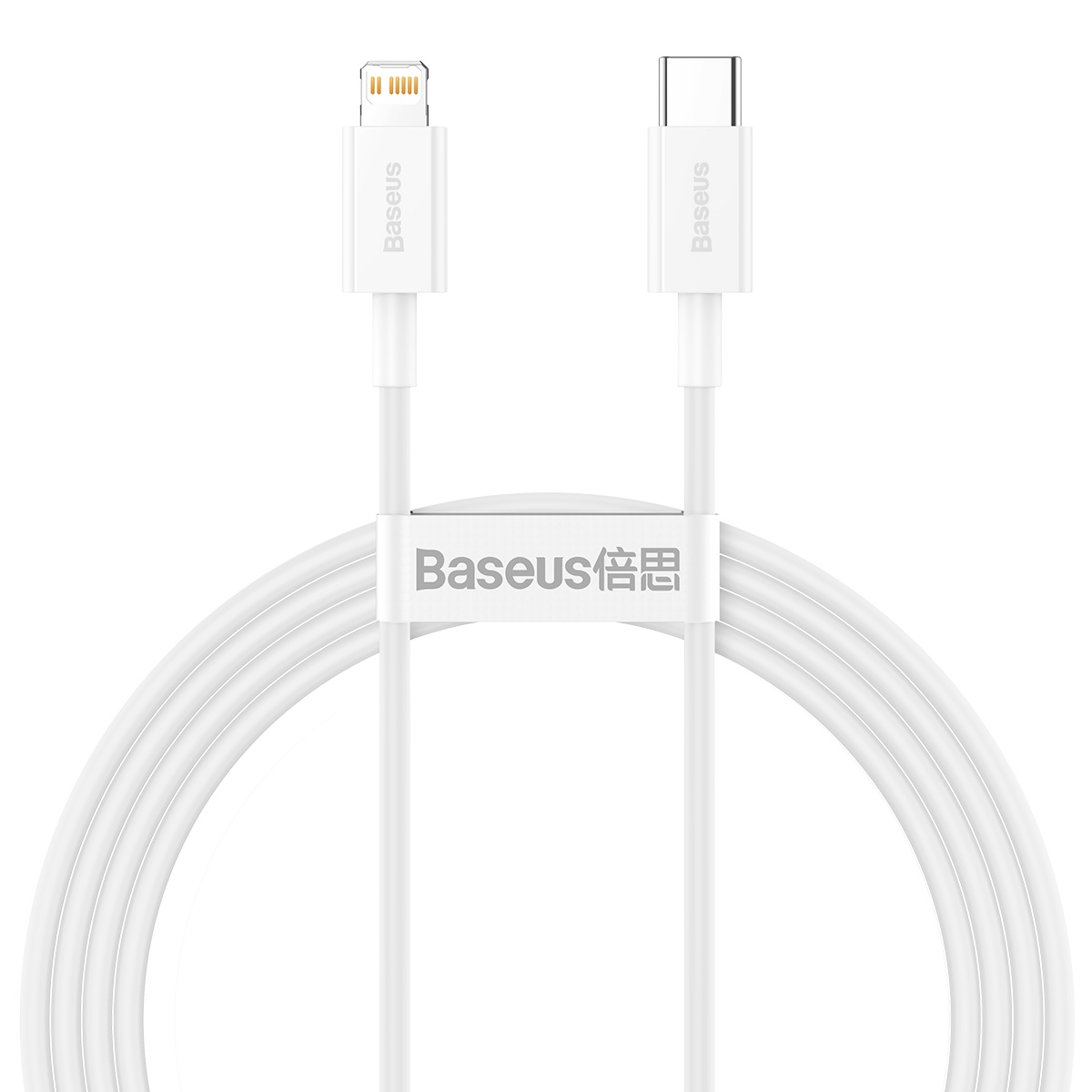 Cable Baseus Superior Series Cable USB-C to Lightning, 20W, PD, 1,5m (white) (6953156205345)