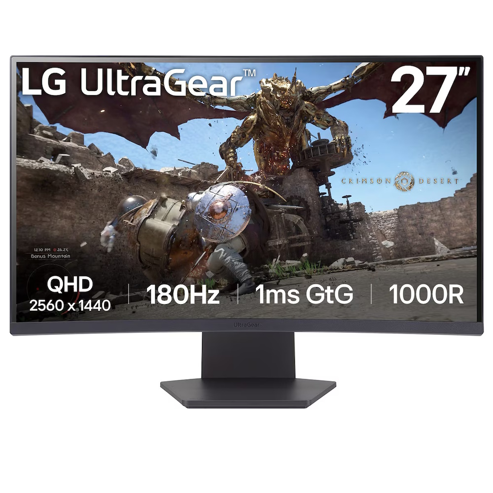 LG UltraGear 27GS60QX-B 27" 2560 x 1440 (2K) VA HDMI DisplayPort 180Hz