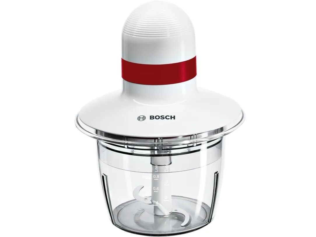 Bosch MMRP1000 electric food chopper 0.8 L 400 W Red, Transparent, White