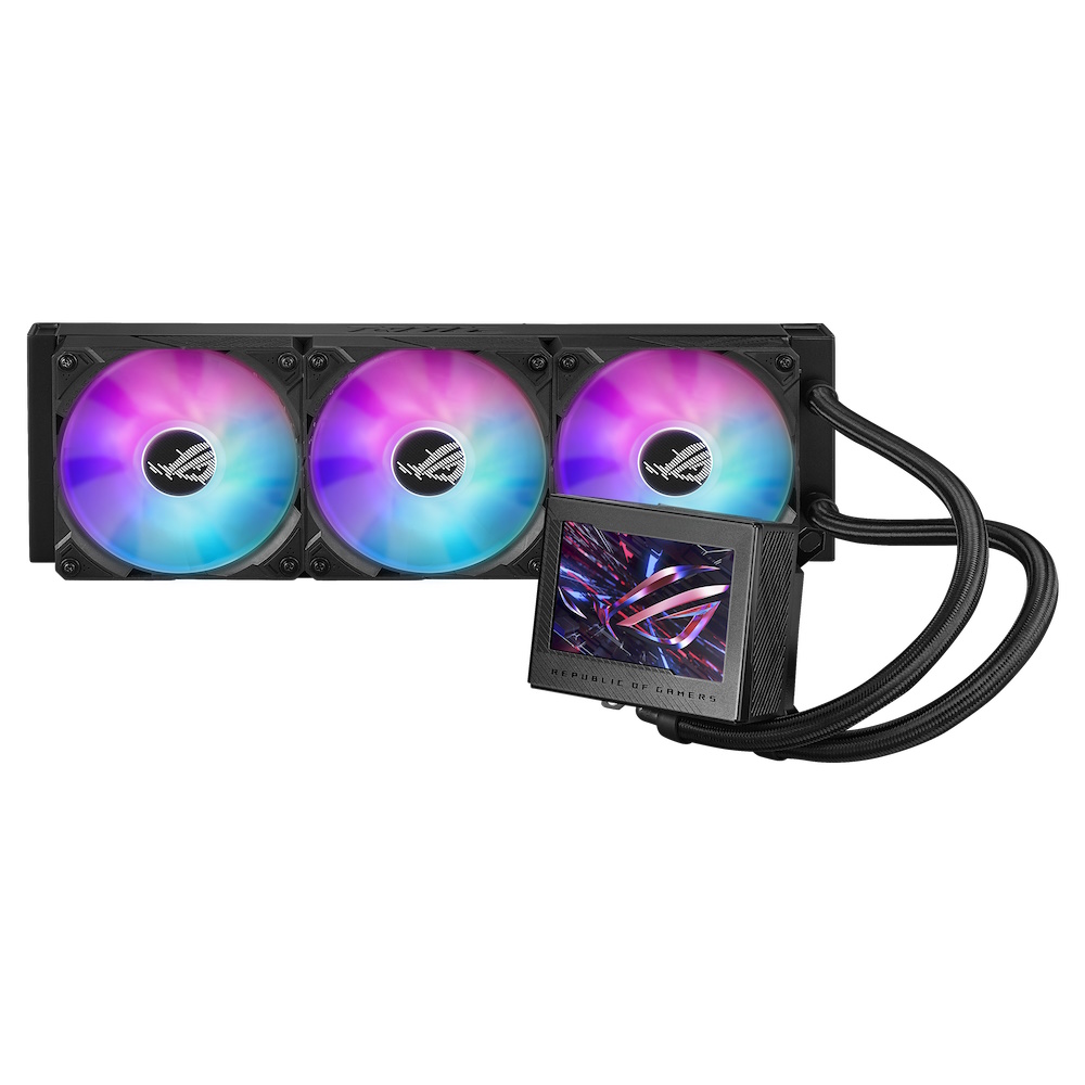 ASUS ROG RYUJIN III 360 ARBG EXTREME AiO Liquid Cooler w. 3.5" LCD, Asetek Emma Gen8 V2 pump, magnetic ROG ARGB fans Vandkøling - GEEKD.dk