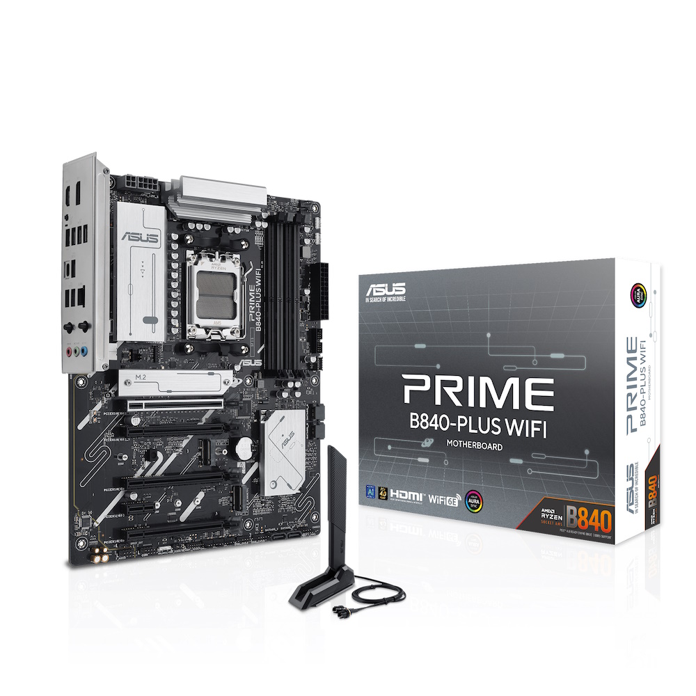 ASUS PRIME B840-PLUS WIFI Bundkort - AMD B840 - AMD AM5 socket - DDR5 RAM - ATX
