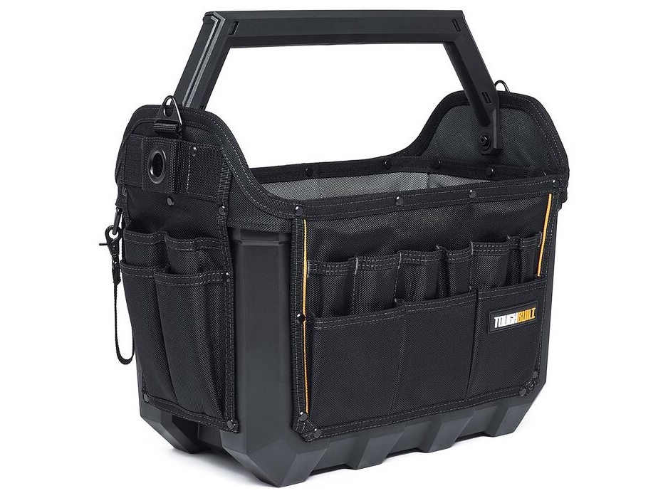 Toughbuilt Large Tool Tote Åben værktøjstaske Sort