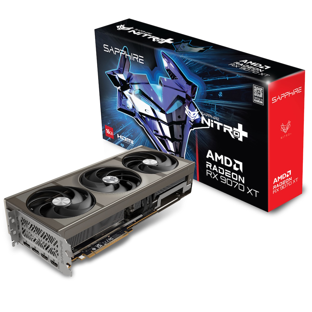 Sapphire Radeon RX 9070 NITRO+ - 16GB GDDR6 RAM - Grafikkort