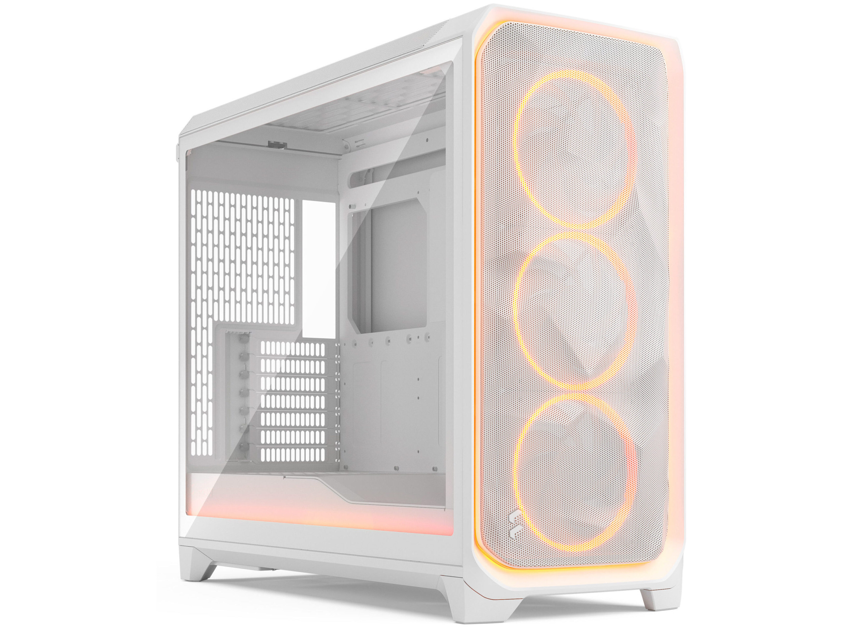 Fractal Design Meshify 3 XL Ambience Pro RGB Clear Tint Tårn ATX Ingen Strømforsyning Hvid