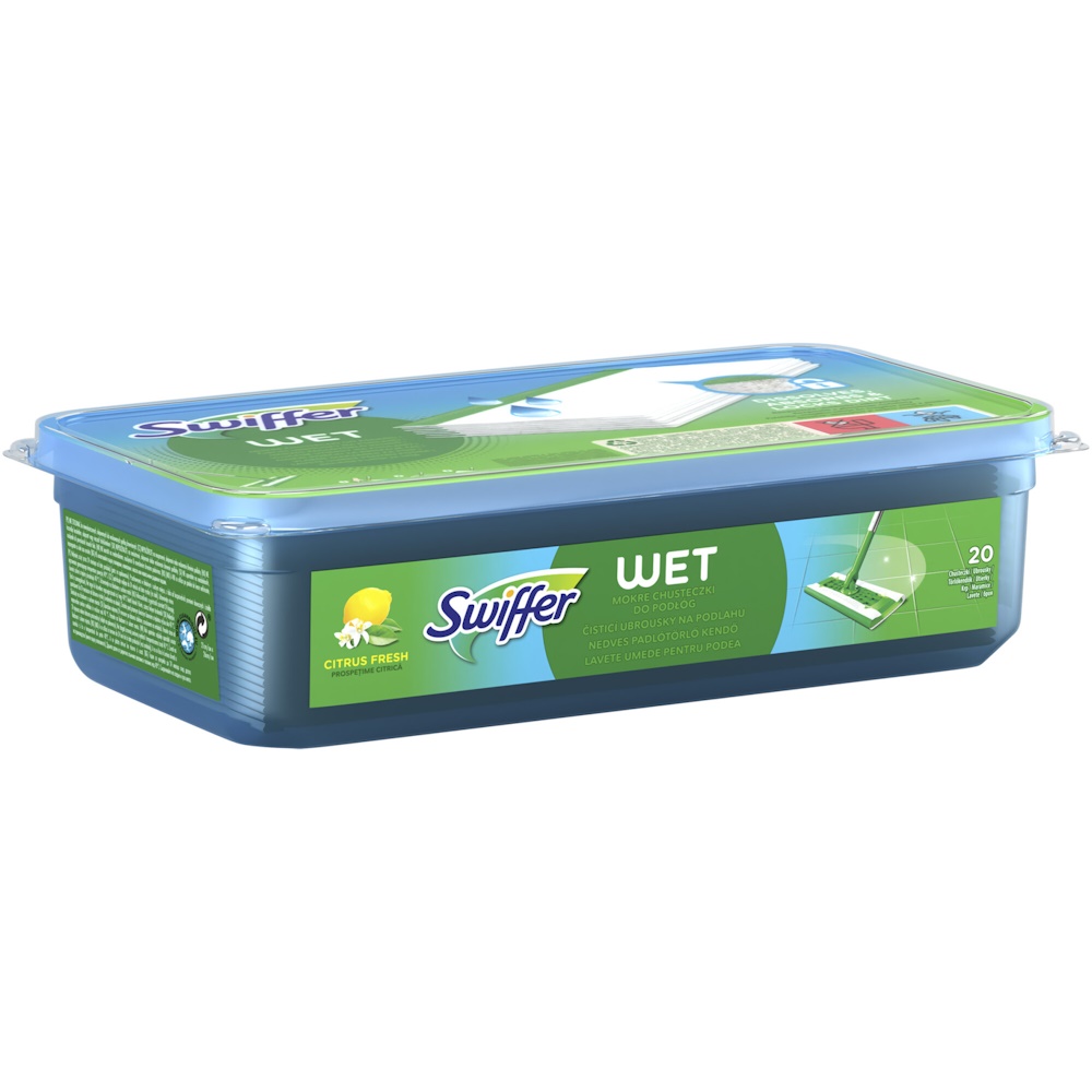 Swiffer Refill Gulvklude Citrus Fresh, 20 stk.