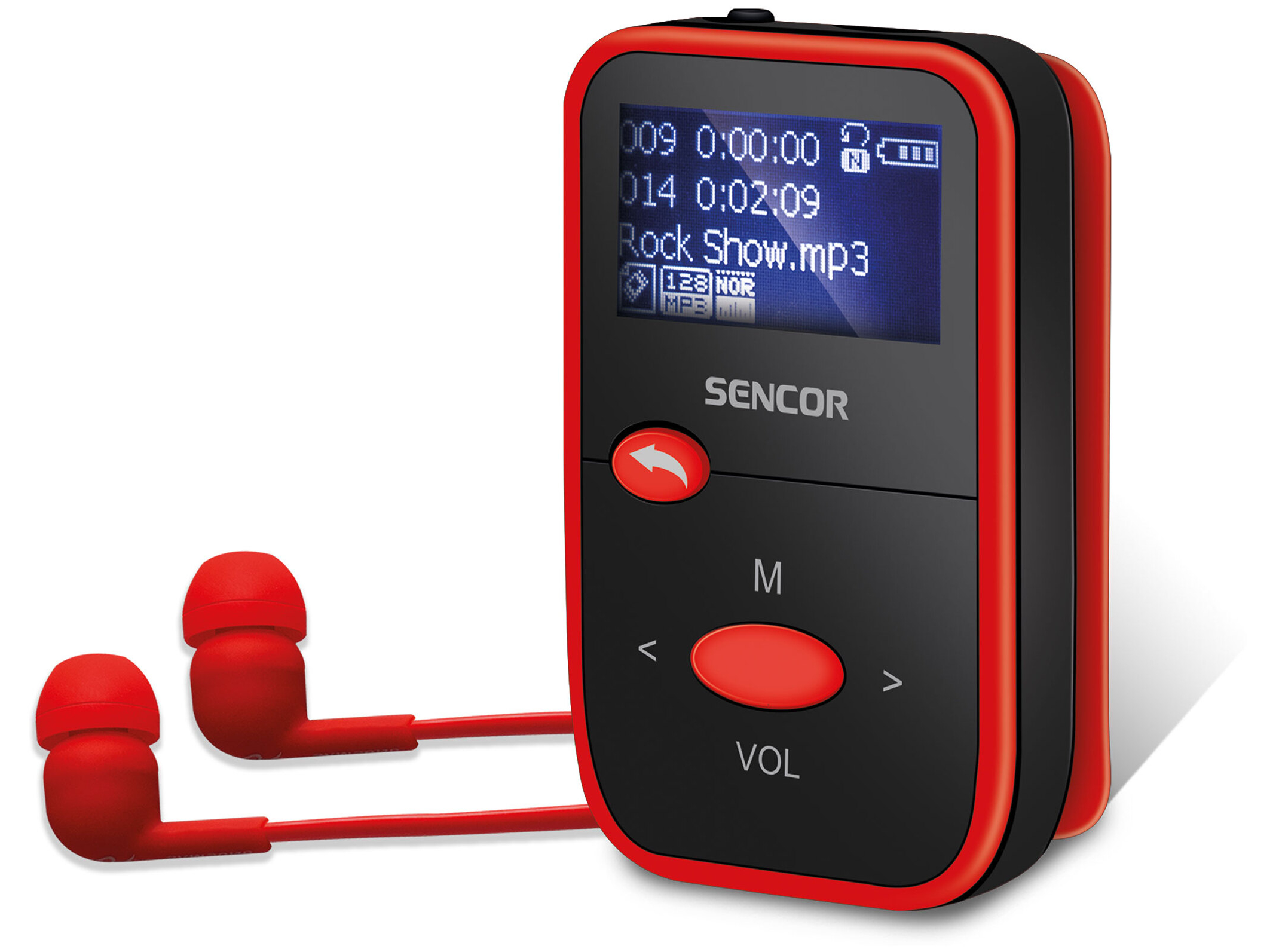 Sencor Sencor MP3 player SFP 4408RD 8GB, FM radio 1.1 call LCD display