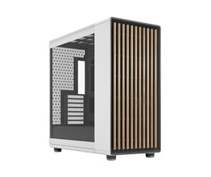 Fractal Design North XL RC - FT gaming - ATX/MicroATX - sidepanel med vindue (hærdet glas) - ingen strømforsyning (ATX) - kalkhvid - USB/Audio/Mic