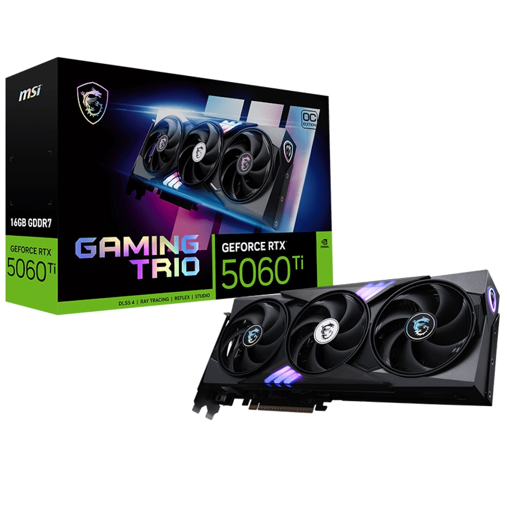 MSI GeForce RTX 5060 Ti 16G GAMING TRIO OC 16GB