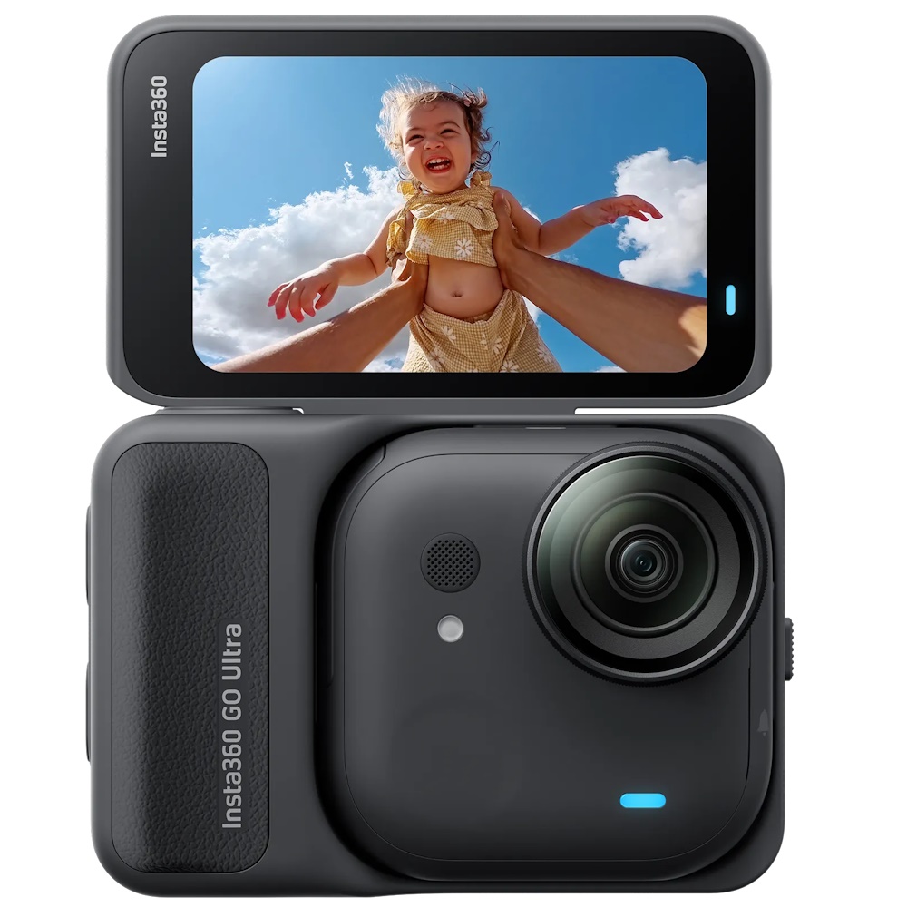 Insta360 GO Ultra Standard Black, 4K Ultra HD, 240 fps, Wi-Fi, Bluetooth, 500 mAh, 52,9 g