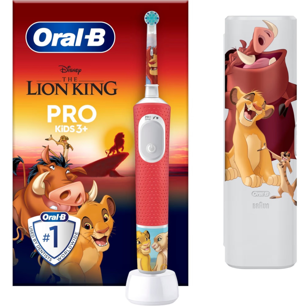 Oral-B Eltandbørste Vitality Pro Kids Lion King Rejseetui