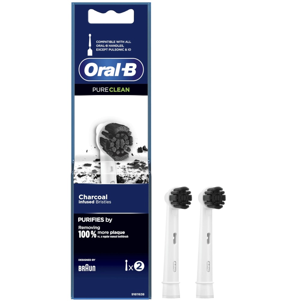 Oral-B PureClean Børstehoveder, 2 stk.